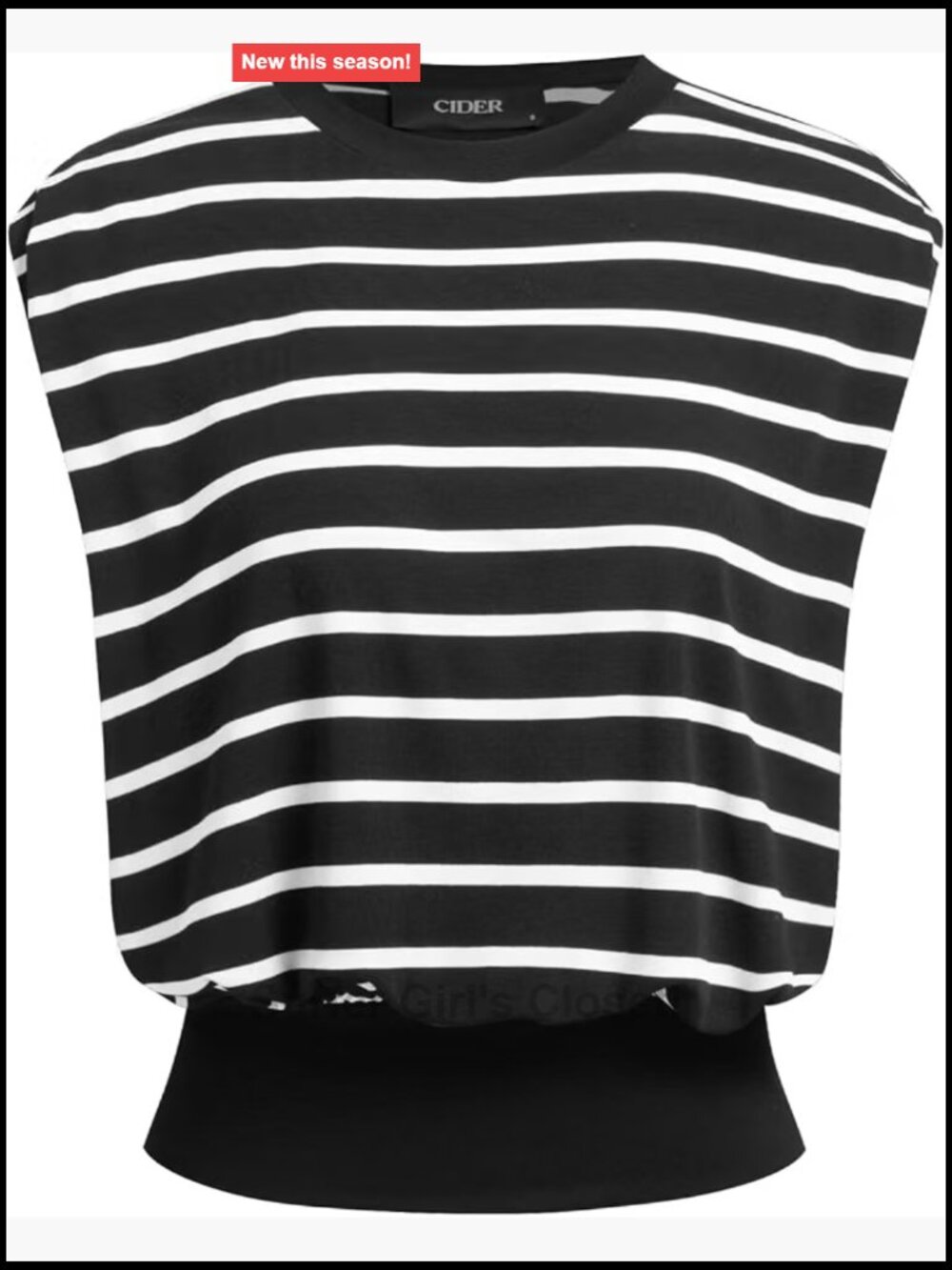 Striped Sleeveless Tank Top with Shoulder Pads and Back Tie - Casual Summer Top